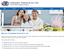 Tablet Screenshot of gopaldasvisram.com